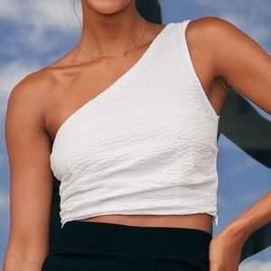 One shoulder top blouse